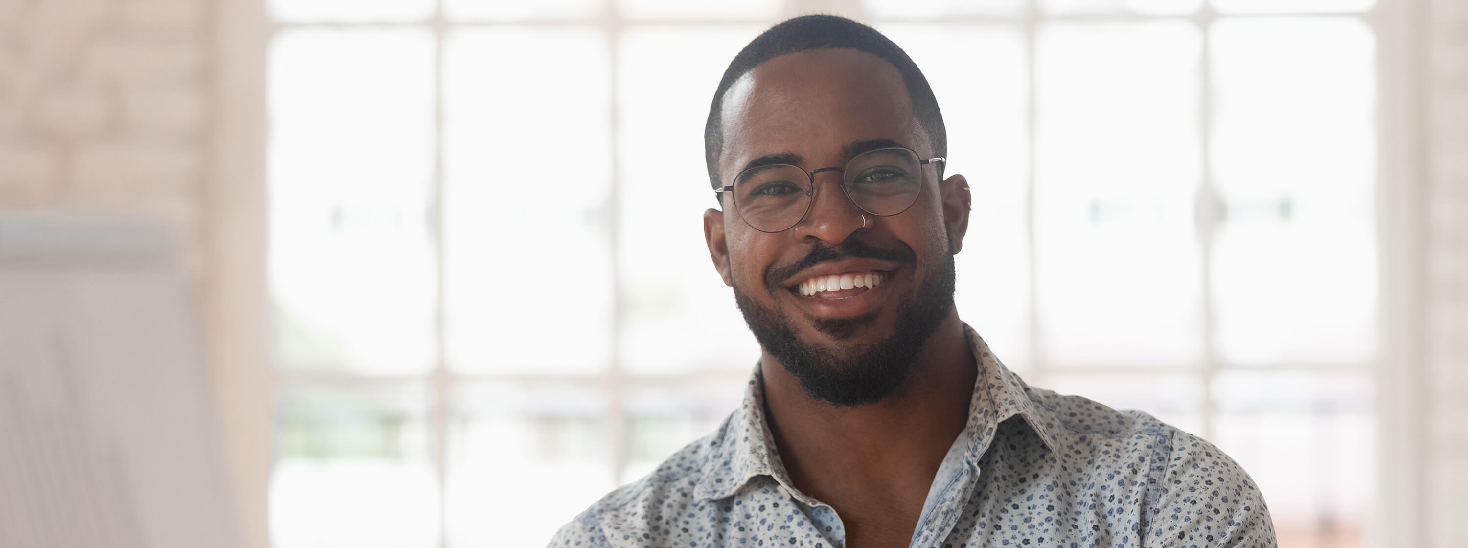 Man smiling at camera