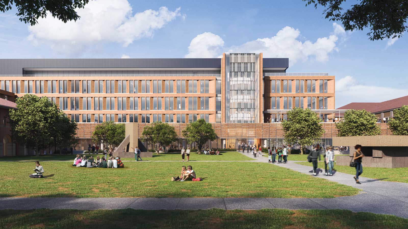 Architectural rendering of engineering and science building