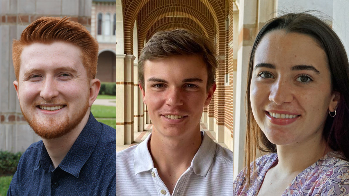 Rice students Jackson Hughes, Aidan McAnena and Olivia Goganian are coaches in the ACTIVATE Engineering Communication Program.