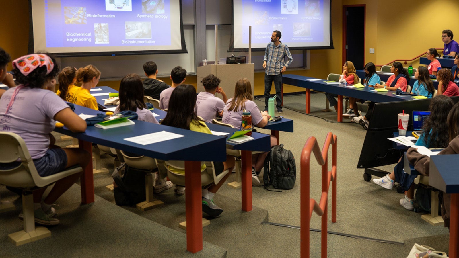Undergraduate students in a lecture 