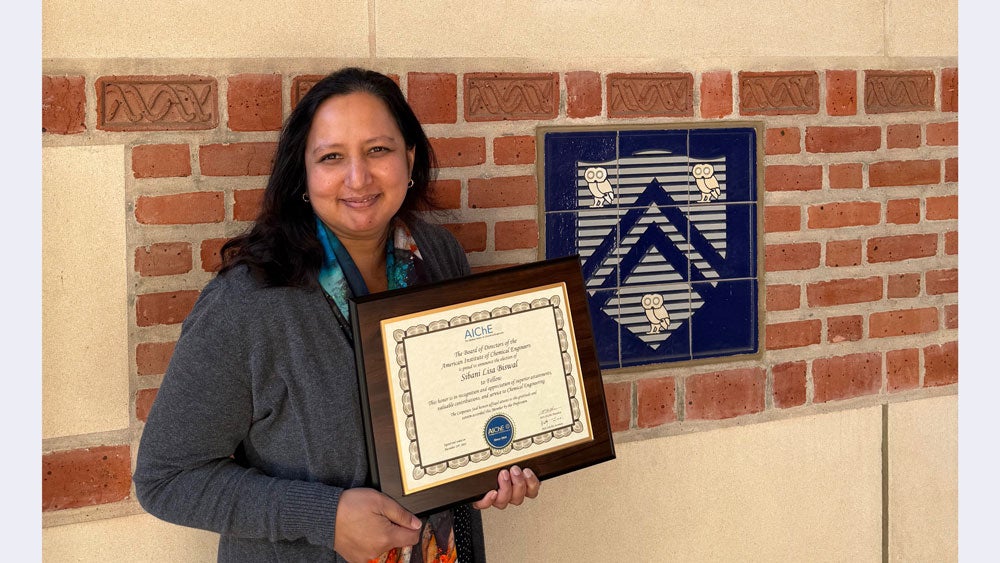 Lisa Biswal elected fellow of AICHE