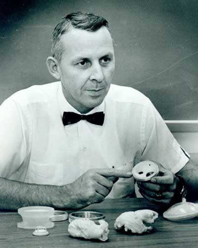 Black and white photograph of Dr. Bill Akers.