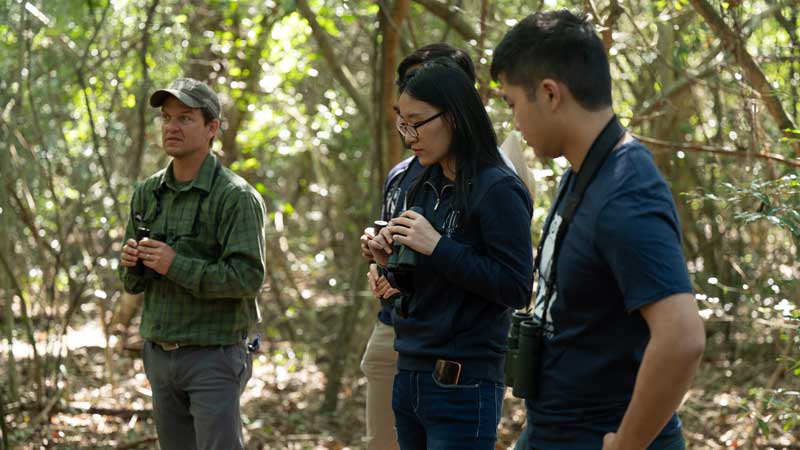 The winning team spent part of the semester performing fieldwork at Houston Audubon’s Edith L. Moore Nature Sanctuary in preparation for its D2K Showcase bid.