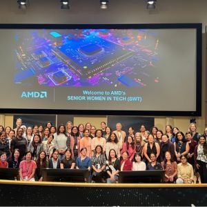 AMD's Senior Women in Tech group shot