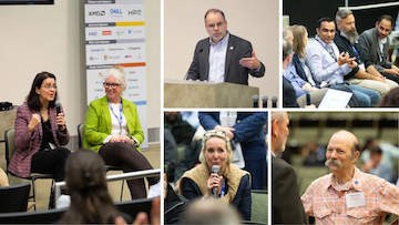 people at a conference