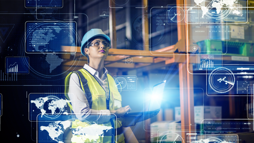 Engineer working