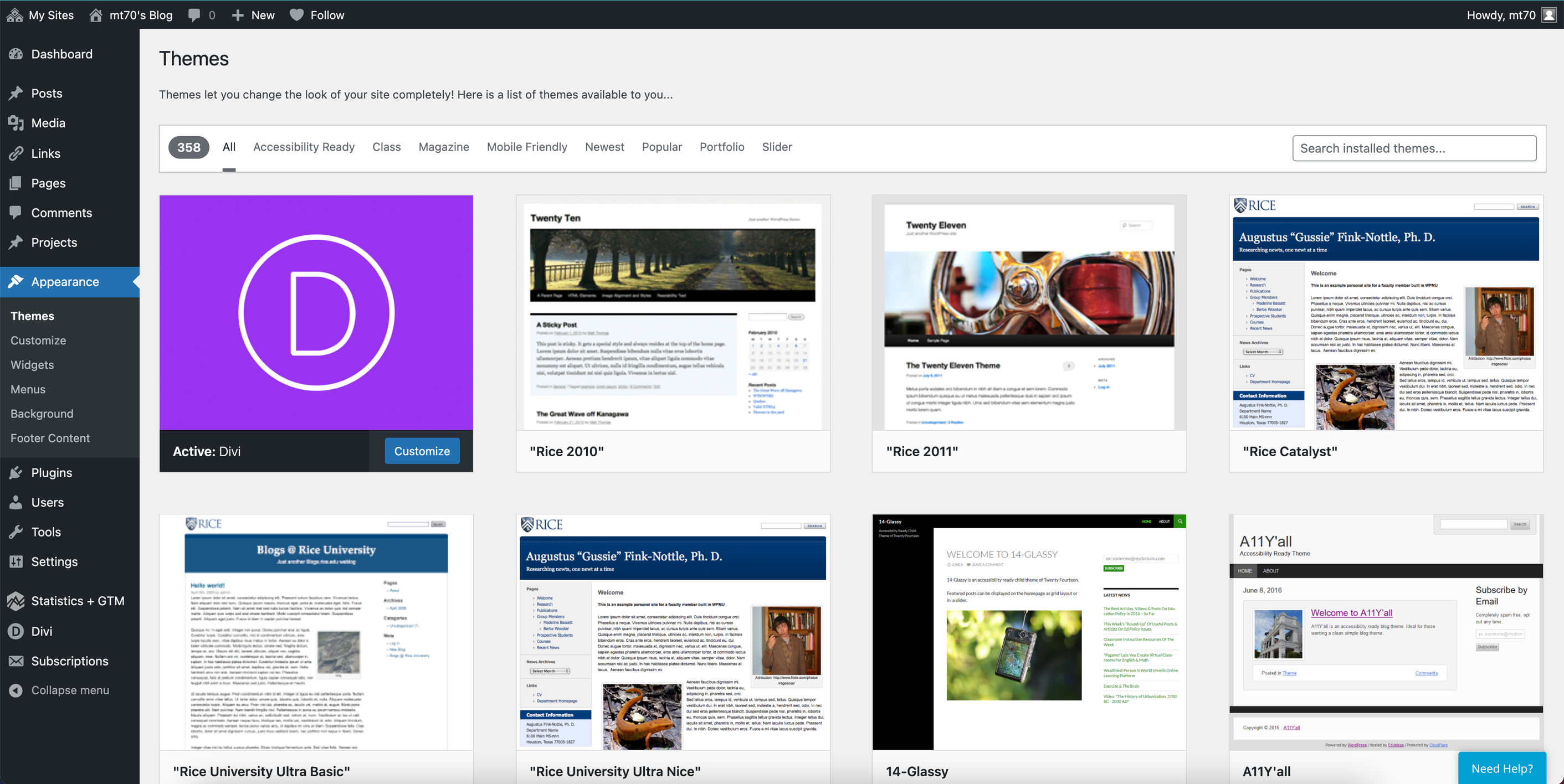Wordpress Themes