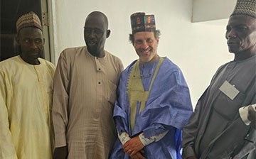 Frederi Viens and colleagues in Nigeria