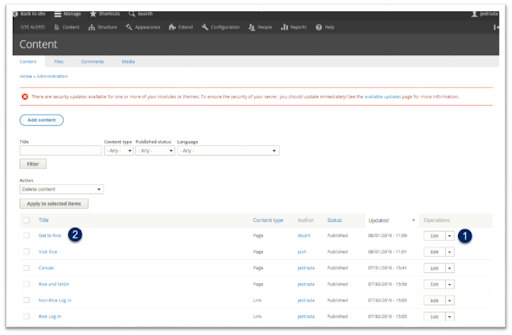 drupal create page