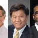Three headshots of SOEC alums who are named 2025 Rice Laureate Awardees
